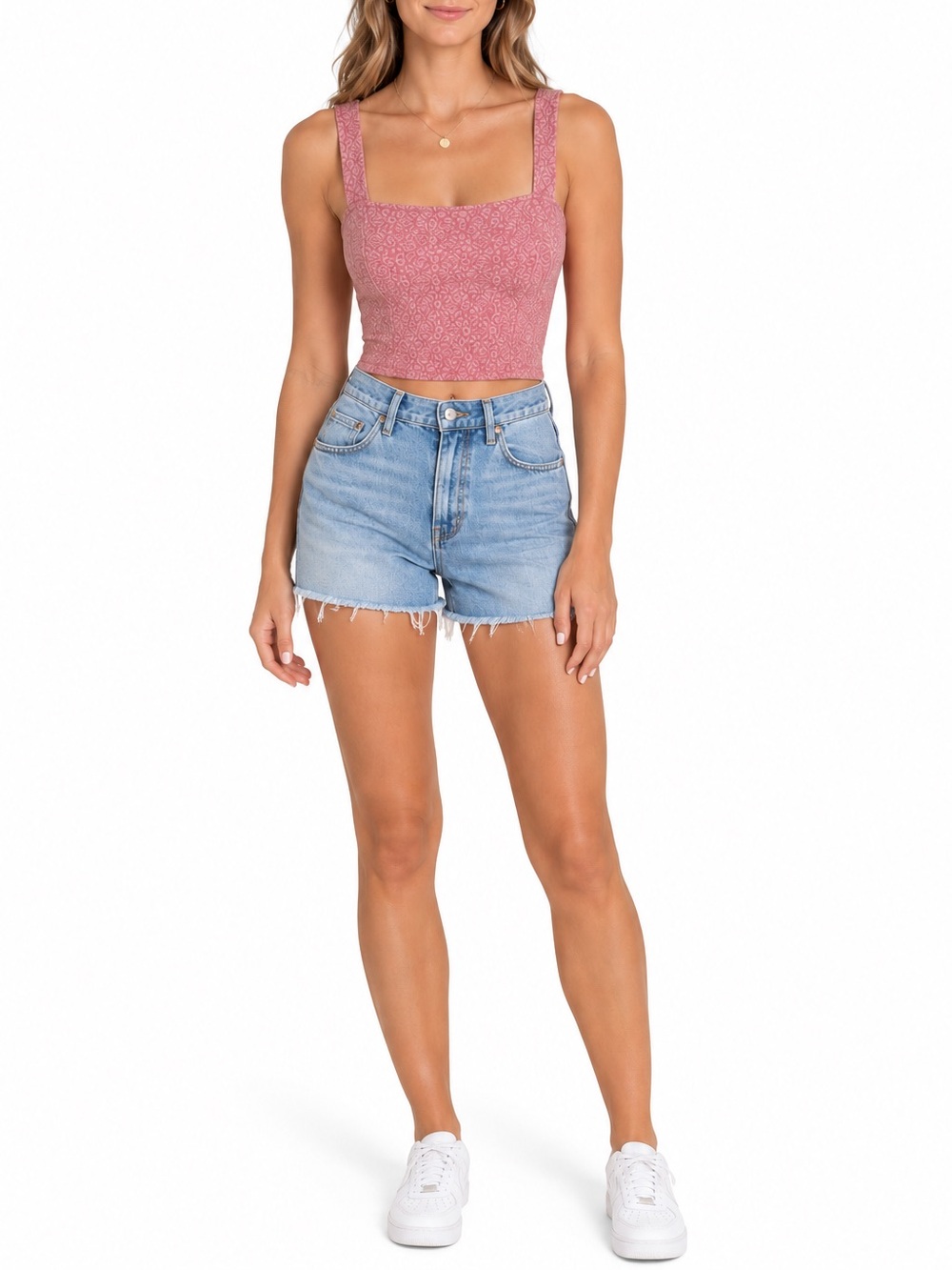 Roxy Size Small Pink Crop Top Tank Top